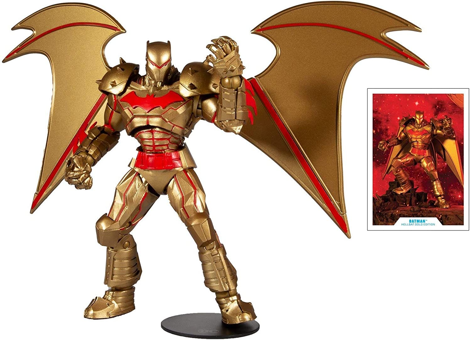 Dc Multiverse Action Figure Batman Hellbat Suit (Gold Edition) 18 Cm - 1