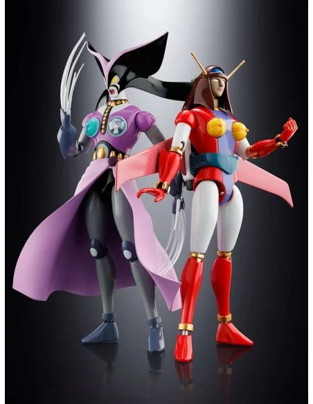 Great Mazinger Soul of Chogokin Diecast Action Figures GX-114 Janus & GX-12R Venus A Set 17 cm