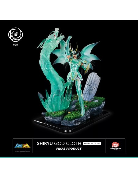 Myth Cloth Saint Seiya Hades Chapter: Shiryu God Cloth 1/6 Ikigai Statue
