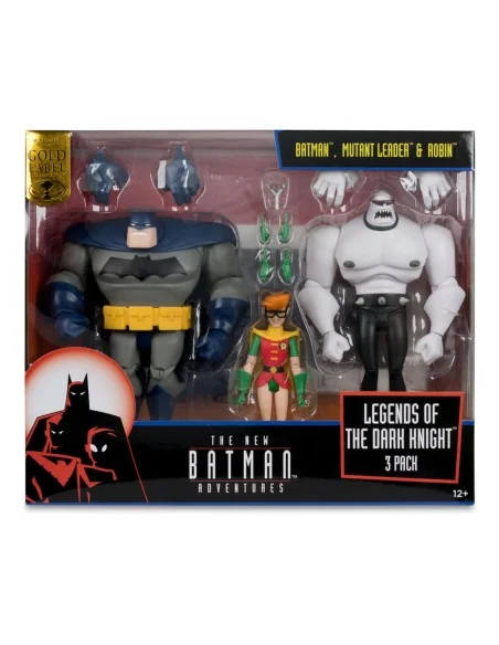 Batman Animated Adventures 3-Pack Legends of the Dark Knight Gold Label 13 cm