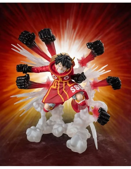 One Piece Figuarts ZERO Extra Battle PVC Statue Monkey D. Luffy -Gum Gum Hawk Gatling- 19 cm