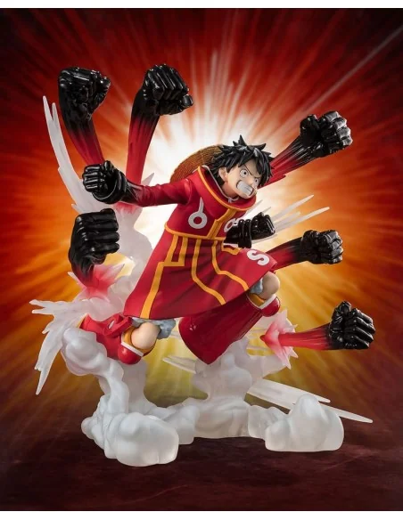 One Piece Figuarts ZERO Extra Battle PVC Statue Monkey D. Luffy -Gum Gum Hawk Gatling- 19 cm