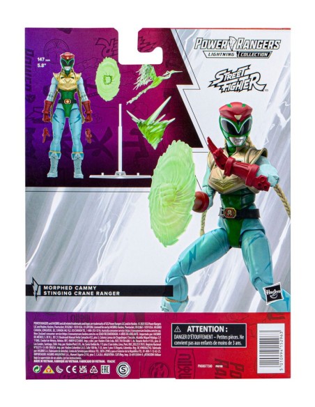 Morphed Cammy Power Rangers x Street Fighter Lightning Collection Action Figure Stinging Crane Ranger 15 cm