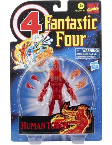 Flame-On Human Torch 15 Cm Fantastic Four Marvel Legends F03515l0