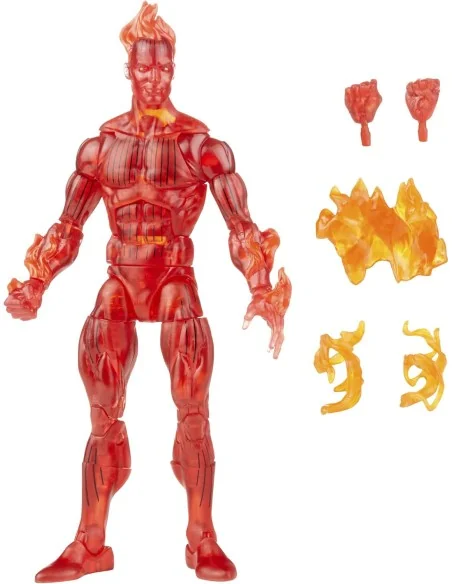 Flame-On Human Torch 15 Cm Fantastic Four Marvel Legends F03515l0
