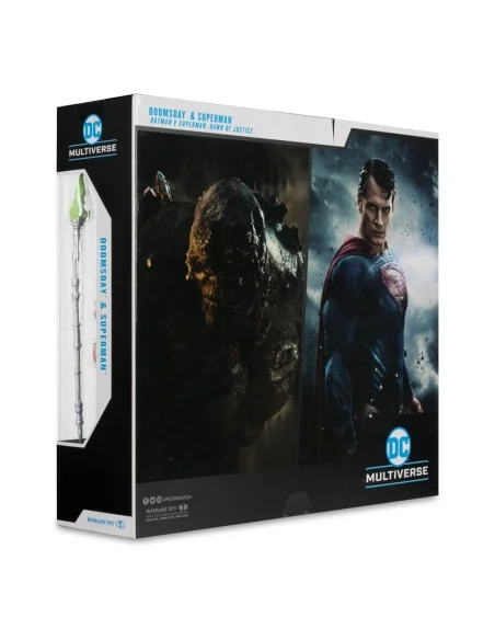 Batman v Superman: Dawn of Justice DC Multiverse Mega Action Figure 2-Pack Doomsday & Superman