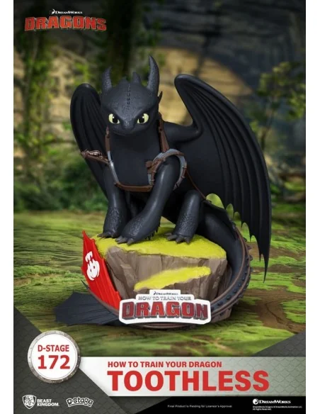 How To Train Your Dragon D-Stage PVC Diorama toothless Statue 14 cm