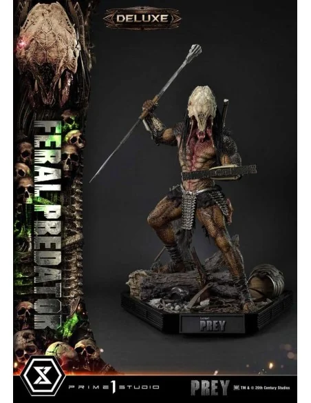Prey (Movie) Museum Masterline Series Statue 1/3 Feral Predator Deluxe Bonus Version 89 cm