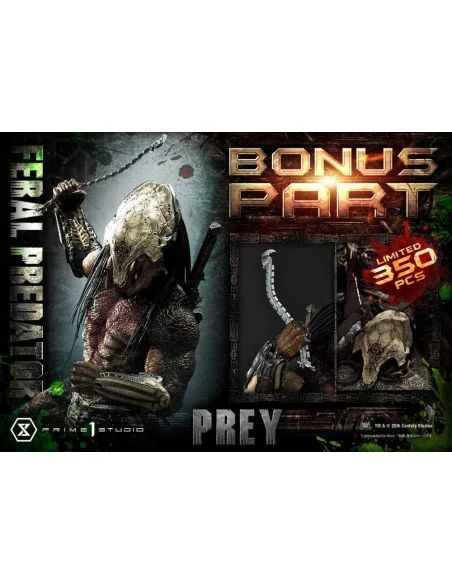 Prey (Movie) Museum Masterline Series Statue 1/3 Feral Predator Deluxe Bonus Version 89 cm