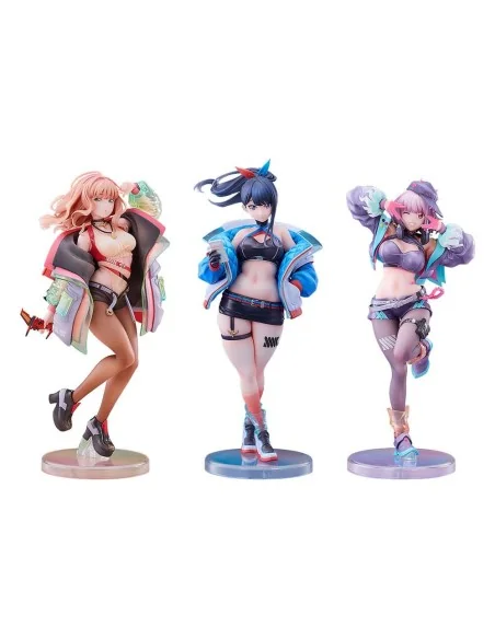 Gridman Universe PVC Statues 3-Pack 1/7 Rikka Takarada, Akane Shinjo, Yume Minami: Dreamy Divas Ver.