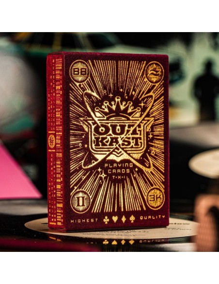 Outcast Playing Cards Red Velvet
