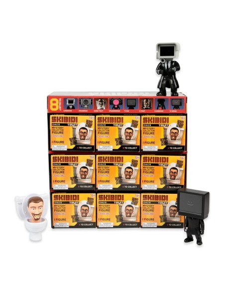 Skibidi Toilet Figures 11 cm Series 1 Display (9)