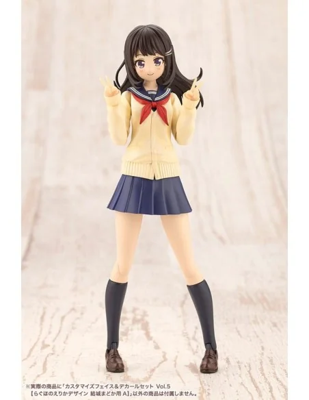 Sousai Shojo Teien Model Kit Accesoory Set 1/10 Customized Face & Decal Set Vol. 5 Designed by Raguhonoerika For Madoka Yuki A