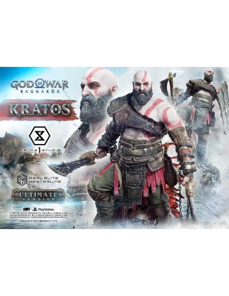 God of War: Ragnarok Real Elite Masterline Series Statue 1/3 Kratos Ultimate Version 95 cm