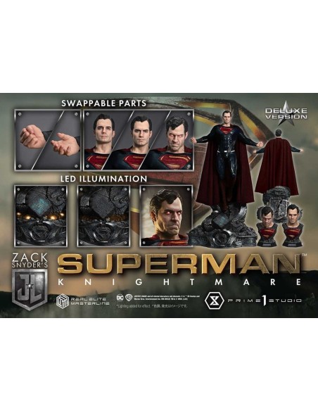 Zack Snyder's Justice League Real Elite Masterline Series Statue 1/3 Superman Knightmare Color Edition Deluxe Ver. 95 cm