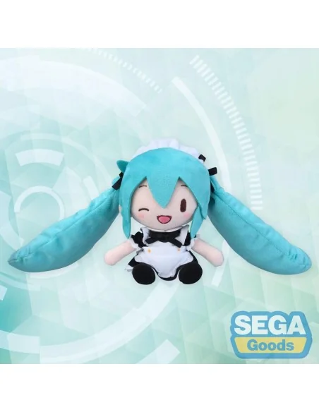 Hatsune Miku Project Diva Arcade Fuwa Petit Mini Plush fig Miku Maid Ver. (EX) 16 cm