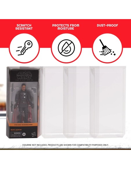 10 X Protector Pet 0.35 Mm action figure in box Hasbro Star Wars Black Series