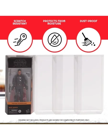 10 X Protector Pet 0.35 Mm action figure in box Hasbro Star Wars Black Series
