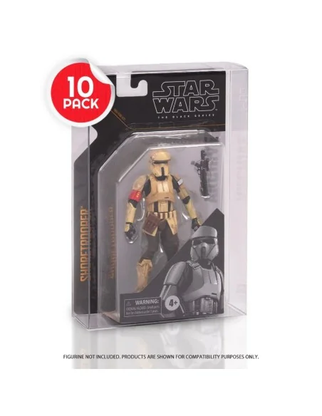 10 X Protector Pet 0.40 Mm action figure In Blister Hasbro Star Wars The Black Series