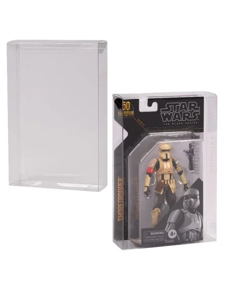 10 X Protector Pet 0.40 Mm action figure In Blister Hasbro Star Wars The Black Series