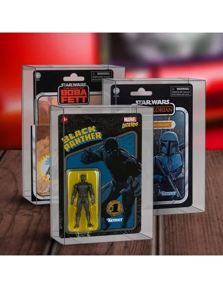 10 X Protector Pet 0.40 Mm action figure En Blister 44 Mm Fondo Hasbro