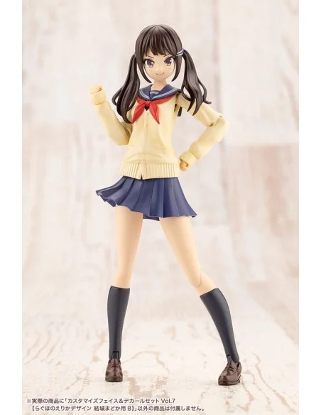 Sousai Shojo Teien Model Kit Accesoory Set 1/10 Customized Face & Decal Set Vol. 7 Designed by Raguhonoerika For Madoka Yuki B