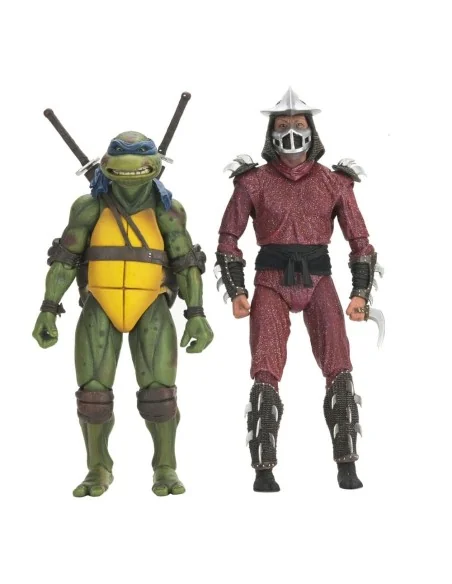 Teenage Mutant Ninja Turtles (1990 Movie) Action Figure Roof Top Battle Shredder vs Leo 18 cm