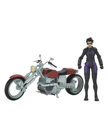 Teenage Mutant Ninja Turtles (The Last Ronin The Lost Years) AF Casey Marie with Last Ronin Motorcycle 18 cm