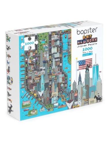 8-Bit Pixel Puzzle New York Level 3 1000 Pieces 12,99 € Bopster