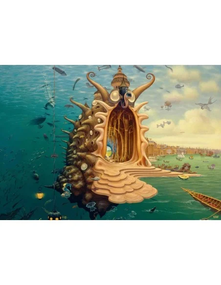 Jacek Yerka Puzzle Harbor (1000 pieces)