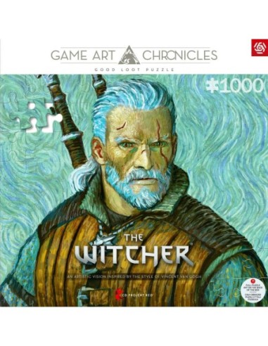 The Witcher III: Wild Hunt Game Art Chronicles Puzzle Geralt inspired by Vincent van Gogh (1000 pieces)