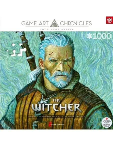 The Witcher III: Wild Hunt Game Art Chronicles Puzzle Geralt inspired by Vincent van Gogh (1000 pieces)