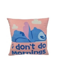 Lilo & Stitch Pillow Stitch I don't do mornings 40 cm