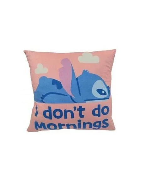 Lilo & Stitch Pillow Stitch I don't do mornings 40 cm