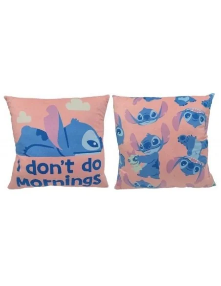 Lilo & Stitch Pillow Stitch I don't do mornings 40 cm
