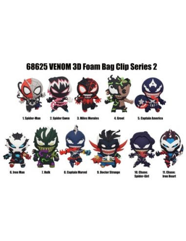 Venom 3D PVC Bag Clips Series 2 Display (24)