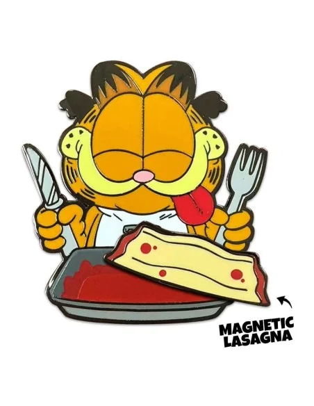 Garfield Pin Badge Disco Garfield Lasagna Dinner 5 cm