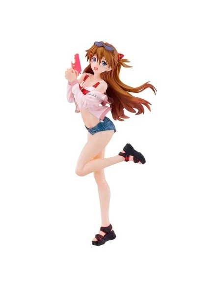 Rebuild of Evangelion Pop Up Parade L PVC Statue Beach Queens: Asuka Shikinami Langley 22 cm