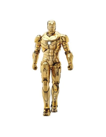 Iron Man Movie Masterpiece Diecast Action Figure 1/6 Iron Man Mark III (Gold Color Version) Hot Toys Exclusive 33 cm