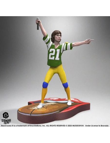 Rolling Stones Rock Iconz Statue Mick Jagger US Tour 1981 (Green Jersey) 22 cm