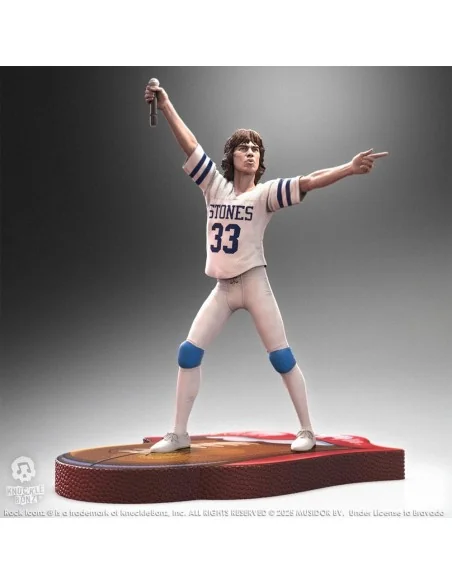 Rolling Stones Rock Iconz Statue Mick Jagger US Tour 1981 (White Jersey) 22 cm