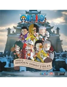 One Piece Freeny's Hidden Dissectables Marines Edition 4 inch Vinyl Figure Blind Box Display (6)
