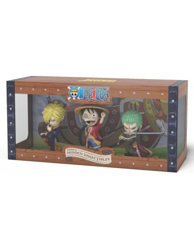 One Piece Freeny's Hidden Dissectables Vinyl Figure Luffy, Zoro and Sanji 10 cm