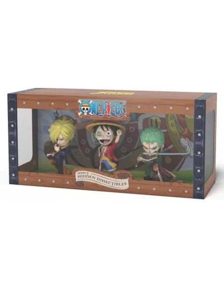One Piece Freeny's Hidden Dissectables Vinyl Figure Luffy, Zoro and Sanji 10 cm