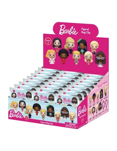 Barbie 3D PVC Bag Clips Series 1 Display (24)