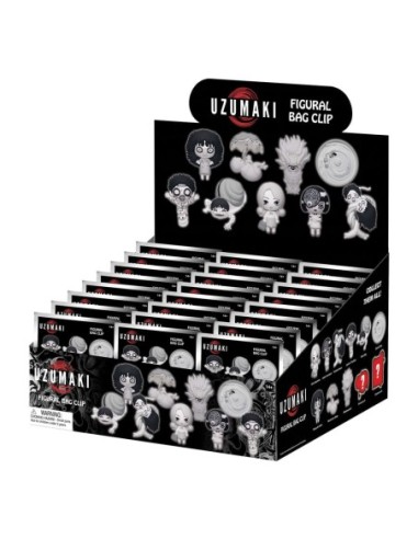 Uzumaki 3D PVC Bag Clips Series 1 Display (24)
