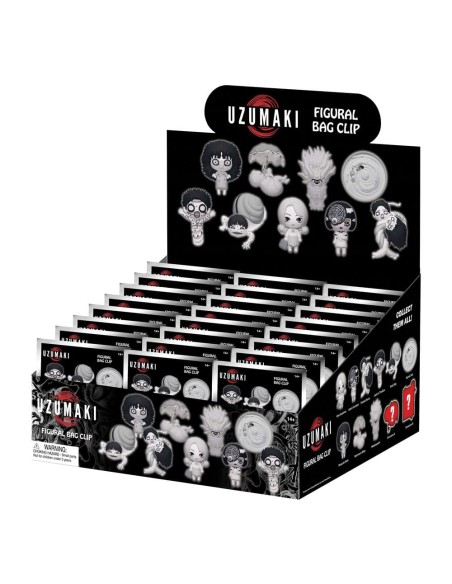 Uzumaki 3D PVC Bag Clips Series 1 Display (24)