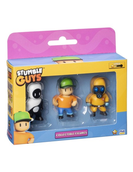 Stumble Guys: Wave 2 3-figure window box collectible figures Yang + Mr Stumble + Hazmat NBC