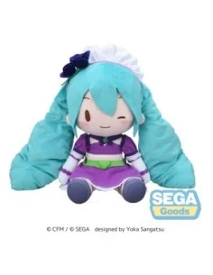 Character Vocal Series 01: Fuwa Petit Plush Figure Hatsune Miku x Love and Berry Dress Up and Dance! Sparkly Purple 40 cm