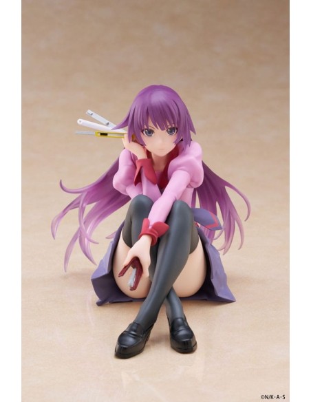 Monogatari PVC Statue Desktop Cute Figure Hitagi Senjougahara 13 cm